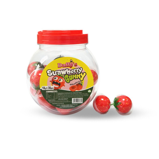 Eyeball Gummy Jars- Strawberry Shape With Watermelon Flavoured Filling image