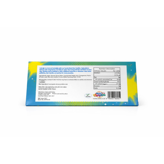 Sip n POP Vegan Wax Candy Bear Sour Blueberry Flavour pack of 12 theatre box image