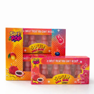 Sip n POP Vegan Wax Candy Bear Sour Lychee Flavour pack of 12 theatre box