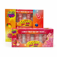 Sip n POP Vegan Wax Candy Bear Sour Strawberry Flavour pack of 12 theatre box