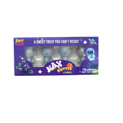 Sip n POP Vegan Wax Candy Space Man Blueberry Flavour pack of 12 theatre box