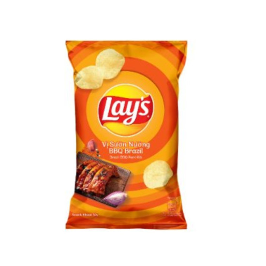Lay's Brazil BBQ Pork Rib Flavour - Pack 100 x 53g Crisps & Snacks, Coming Soon, Snacks image