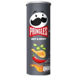 Pringles Potato Snack Hot & Spicy - Pack of 12 x 102g