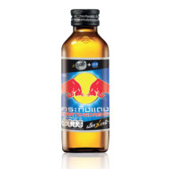 Red Bull KRATINGDAENG ENERGY DRINK Extra Zinc+B12 GLASS BOTTLE BLACK CAP 145ML X50