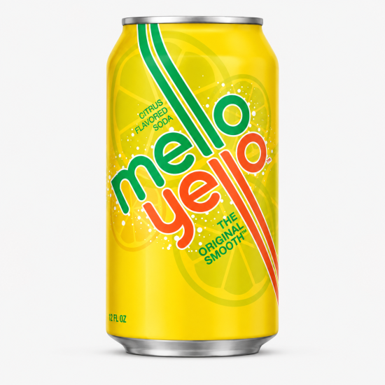 Mello Yellow Citrus Soda - Pack of 12 x 12oz 