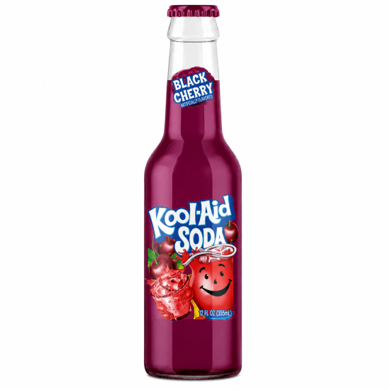 Kool Aid Black Cherry Soda - Pack of 12 x 12oz