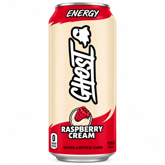 Ghost Energy Raspberry Cream 16oz/12Pcs