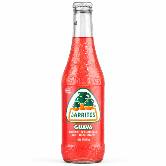 Jarritos Glass Bottle Guava Flavour - Pack of 24 x 12.5oz