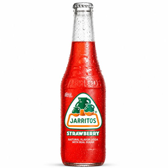 Jarritos Glass Bottle Strawberry Flavour - Pack of 24 x 12.5oz