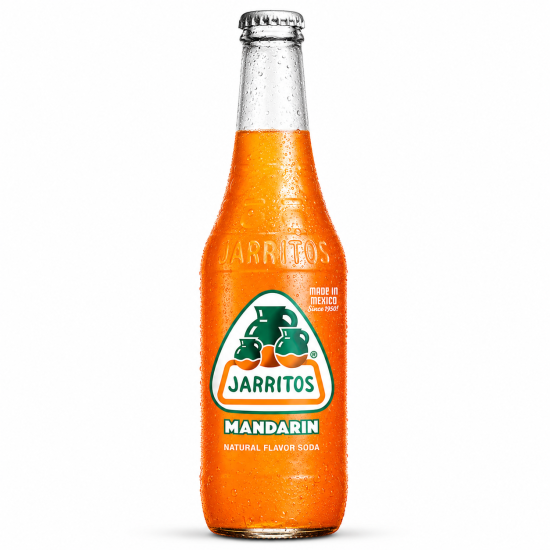Jarritos Glass Bottle Mandarin Flavour - Pack of 24 x 12.5oz