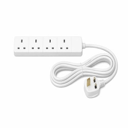 Extension Lead 3Metre 4way White Colour