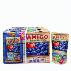 Amigo Blueberry Flavour Juice Pack of 24 x 200ml