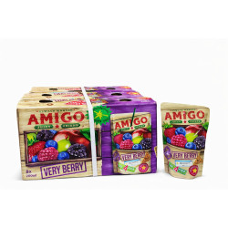 Amigo Very Berry Flavour Juice Pack of 24 x 200ml 