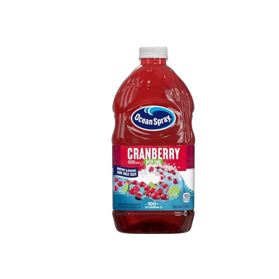 Ocean Spray Cranberry With Lime -64oz / 8 Bottles Fruit Juice, Drinks & Beverages image