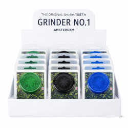 3 Parts Plastic Grinder Magnetic No.1 - Assorted Colours