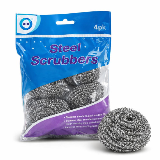 Steel Scrubbers Pack of 4