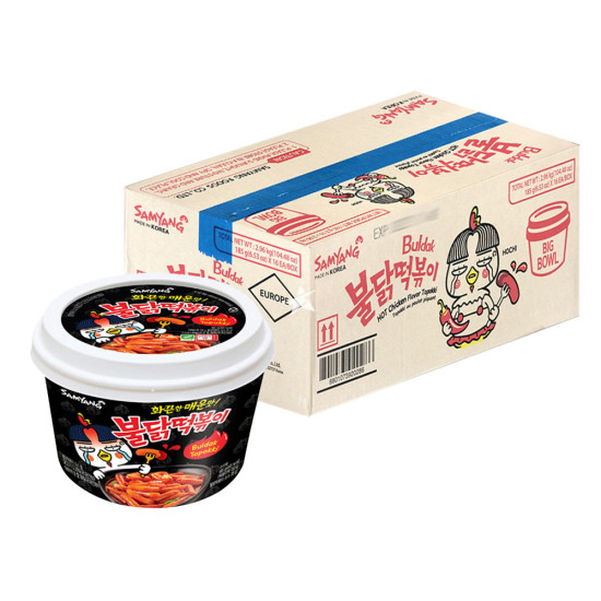 SAMYANG HOT CHICKEN TOPOKKI RAMEN BIG BOWLS 185G/ 16PCS image