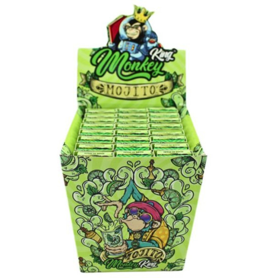 Monkey King Mojito Flavour King Size Slim Paper + Tips | MONKEY KING | Rolling papers