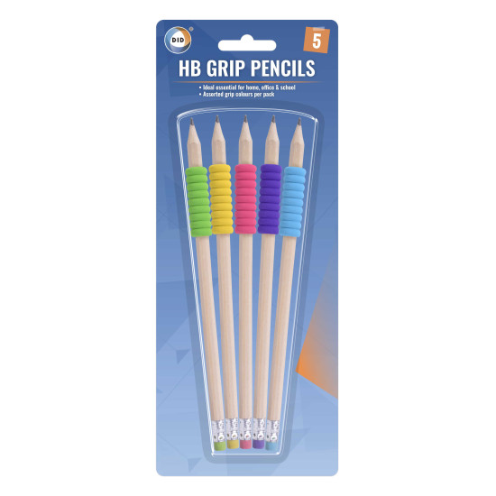  Hb Grip Pencils Pack of 5