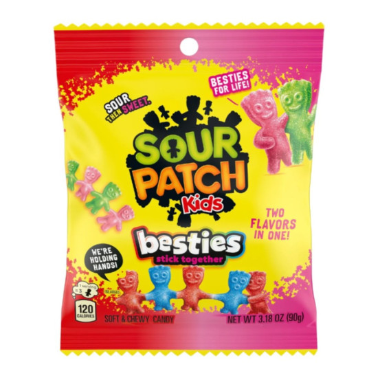 Sour Patch Kids Besties 3.18oz/12 Peg Bags, Candies image