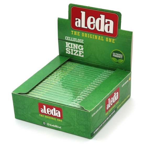 aLeda King Size Clear Cellulose Paper - 20 Booklets Rolling papers image