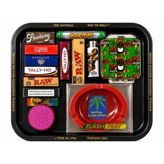 Raw Tray Set Large Size Black Colour - Pack of 1 