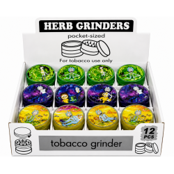 Metal Grinder Rick & Mory Assorted Colour, Item Code - SMK - 2603, Pack of 12