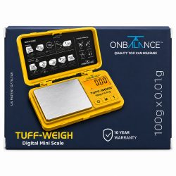Onbalance Tuff Weigh Digital Mini Scale Yellow - Pack of 1, 100g x 0.01g