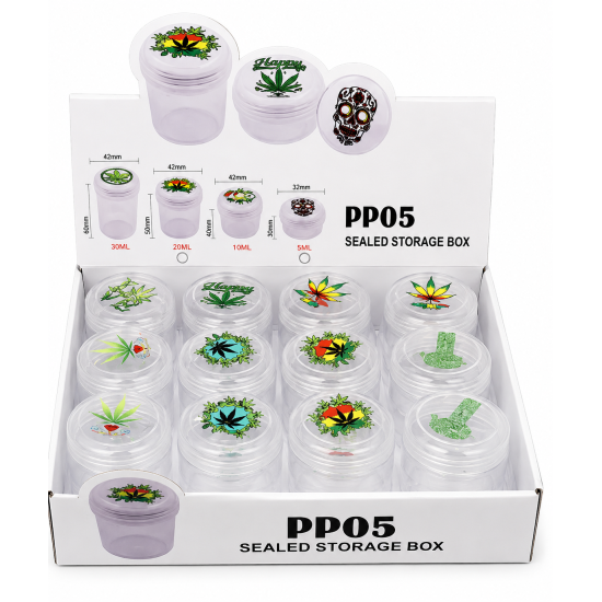Plastic Storage Jar, Capacity - 20ml, Item Code -SMK - 4614, Pack of 24