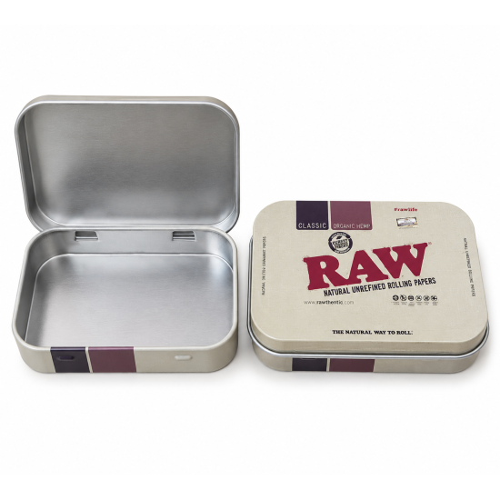 Raw Tobacco Tin Small, Brown Colour - Pack of 1 