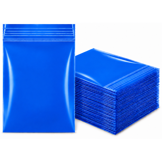 Zipper Bag 50 x 50 Blue Colour - Pack of 1 x 900 Bag Approx 