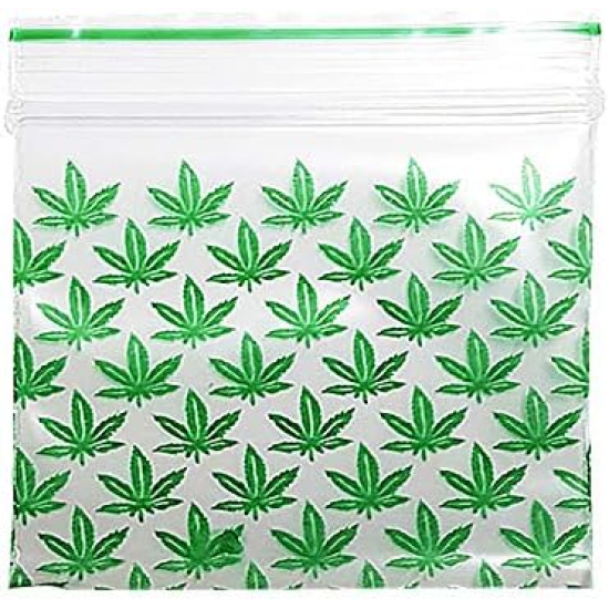 Zipper Bag 50 x 50 Leaf Design - Pack of 1 x 900 Bag Approx 