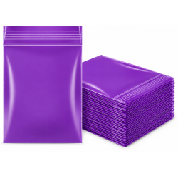 Zipper Bag 50 x 50 Purple Colour - Pack of 1 x 900 Bag Approx 