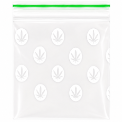 Zipper Bag 30 x 30 White Leaf - Pack of 1 x 900 Bag Approx 
