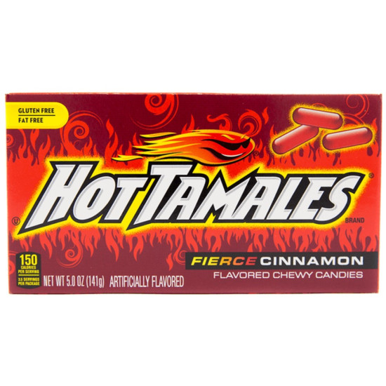 Hot Tamales Fierce Cinnamon Theatre Box 5oz/12 Theatre Boxes, Candies image