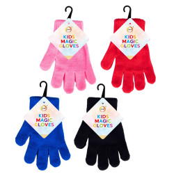 Kids Magic Gloves Assorted Colour - Pack of 12