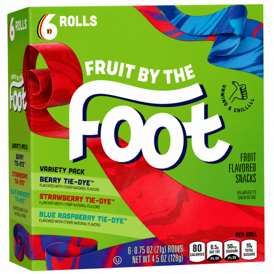 Fruit By the Foot Berry Tie Dye  - 4.5oz x 8